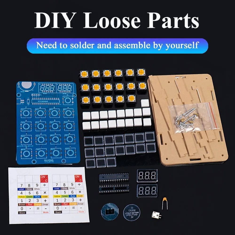 DIY Calculator Making Electronic Kit MCU Soldering Training Experiment Practice DIY Solder Project with LED Display