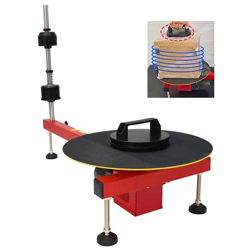 Semi-Automatic Stretching Film Baler Pallets 110LBS Load 220V Wrapping Tool Electric Stretch Film Packaging Machine