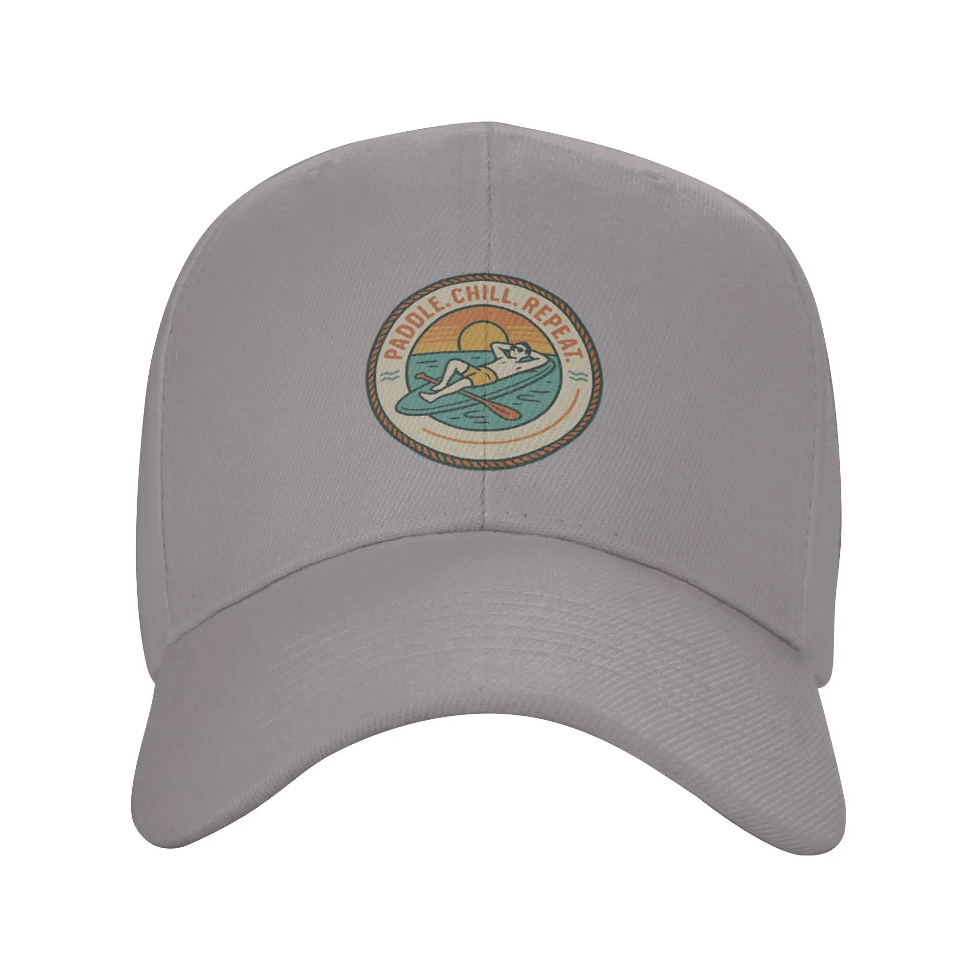 Hot Sale Paddle  Chill  Repeat  Baseball Cap  Windproof Sun Cap  Watching Match Sun Cap