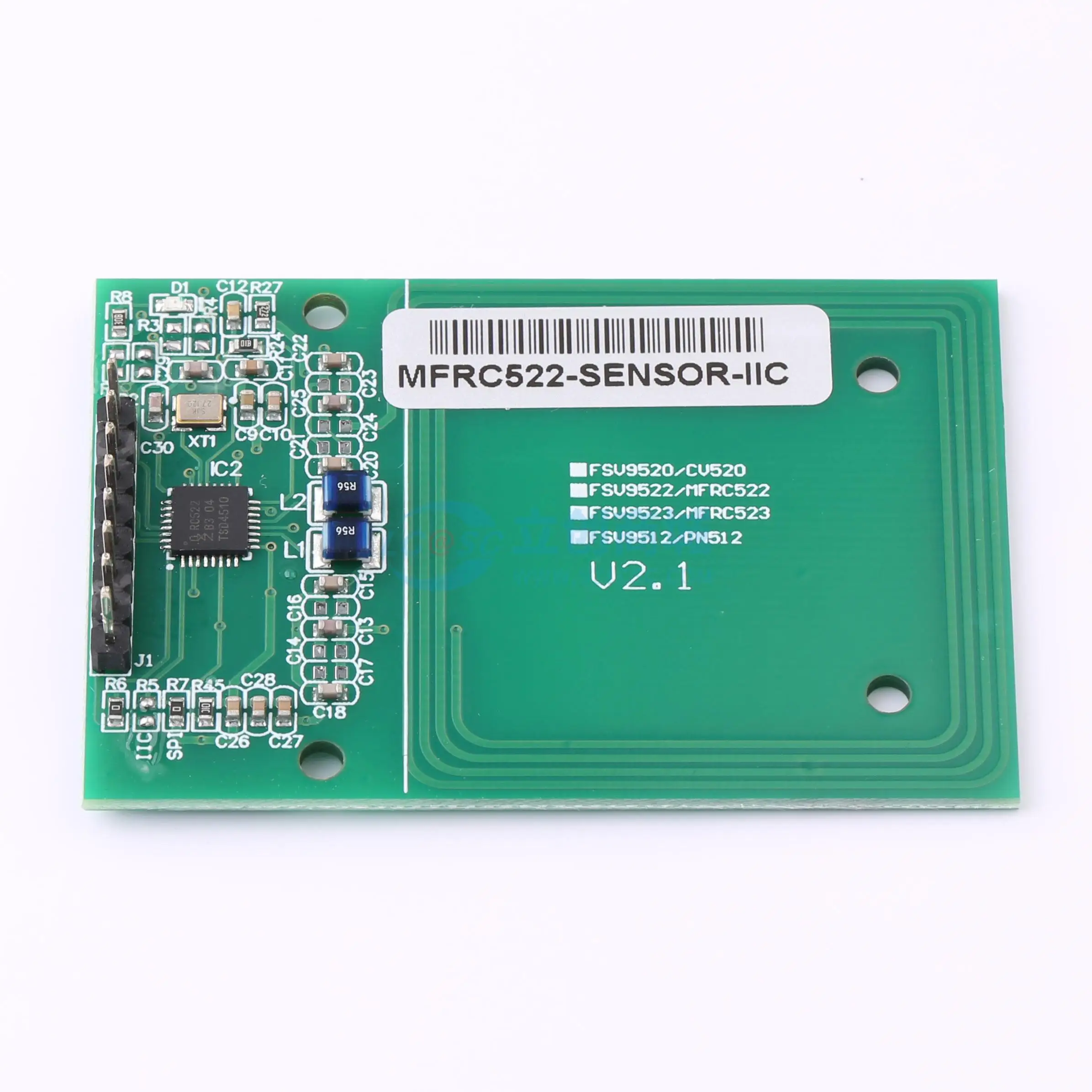 2pcs MFRC522-SENSOR-IIC SMD 61x41mm I2C RF Wireless Communication Module