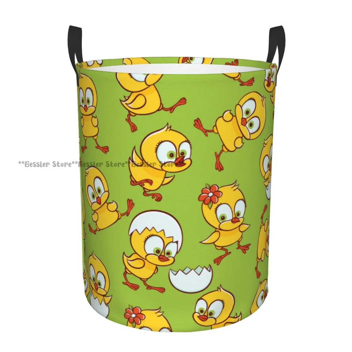 Dirty Laundry Basket Cute Chicks Folding Clothing Storage Bucket Home Waterproof Organizer