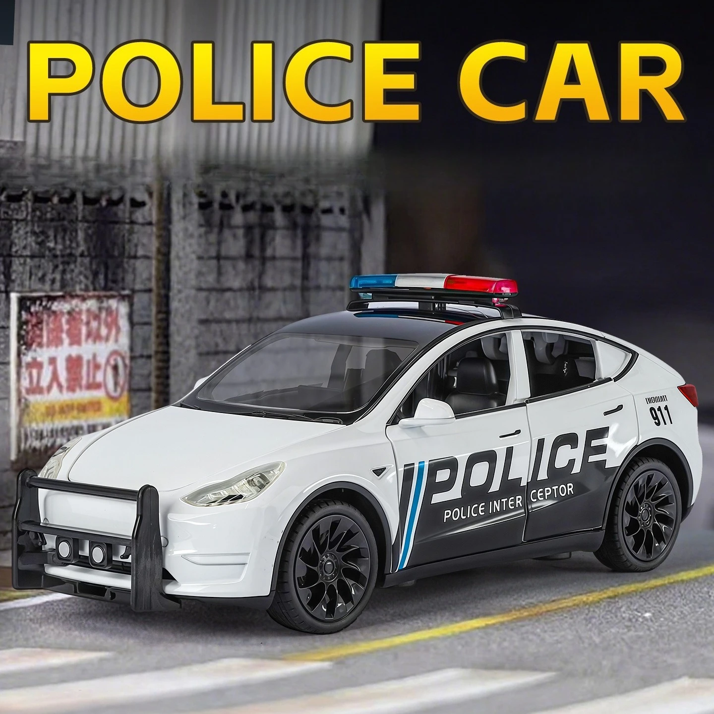 

Моделирование 1:24 сплава новая энергия MODELY полицейская модель автомобиля орнамент игрушка элитный подарок
