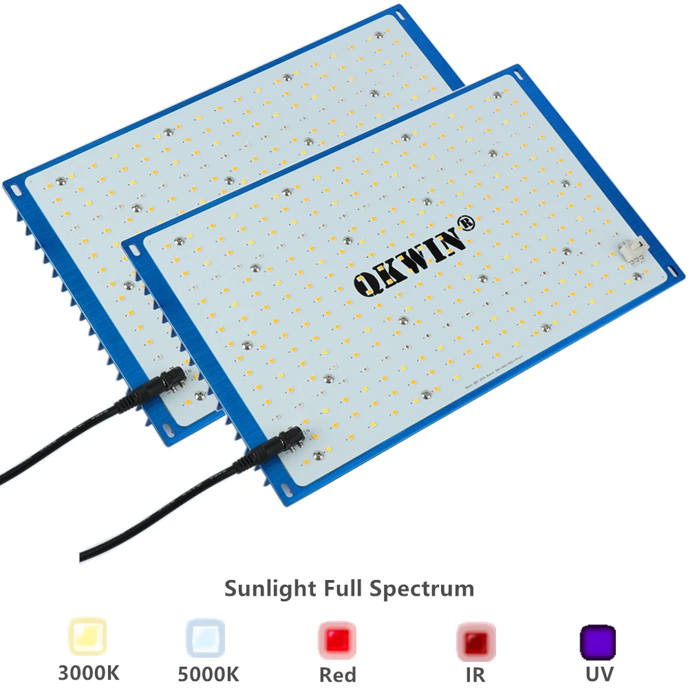 

Qkwin QBS 120W 240W Led Grow Lighting Full Spectrum Samsung LM301B 2.9Umol/J bead DIY with red light on/off switch