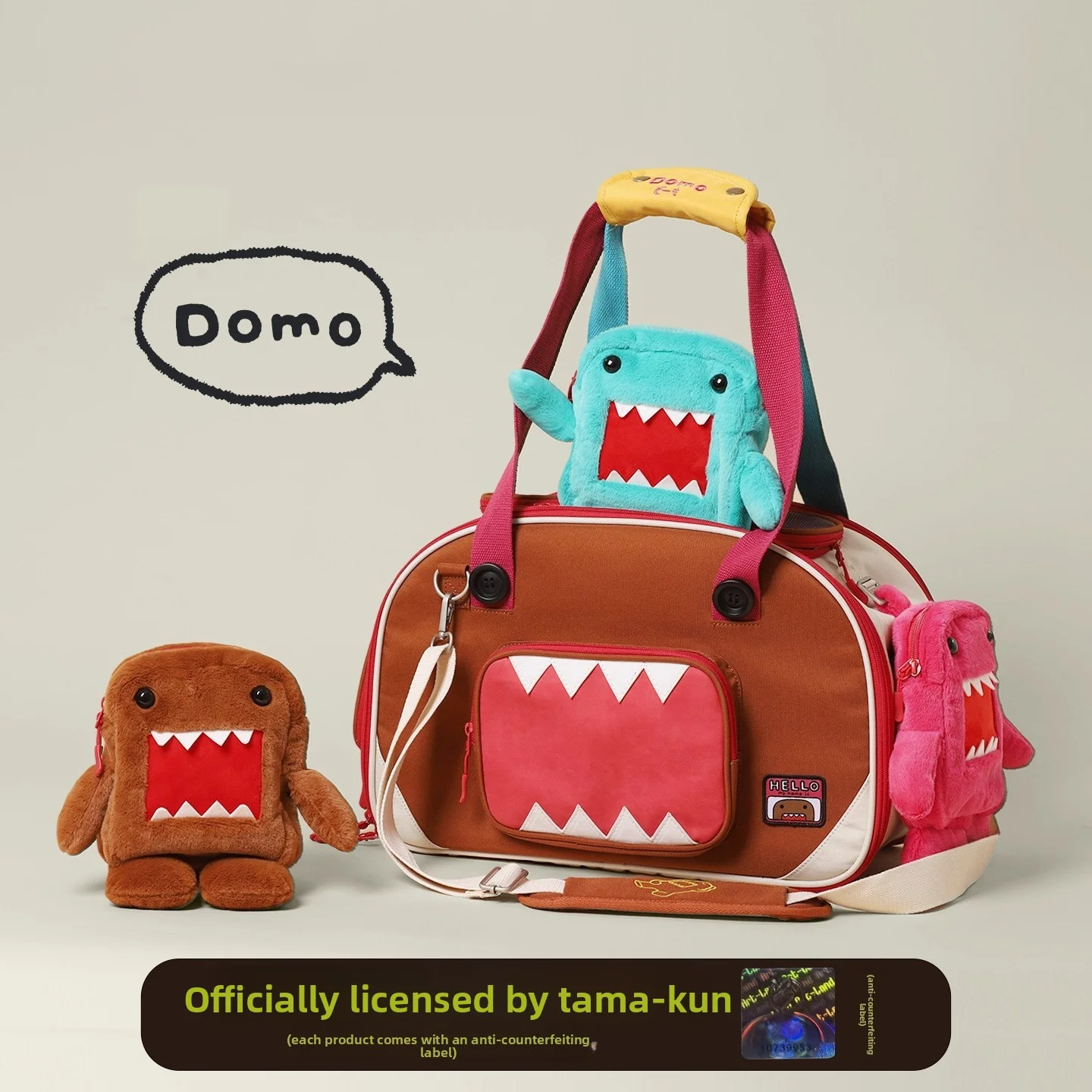 

Подлинный плюшевый рюкзак Domo Kun для детей, женщин и мужчин, милые сумки Kawaii, школьный рюкзак с героями мультфильмов, аниме, сумка через плечо для домашних животных