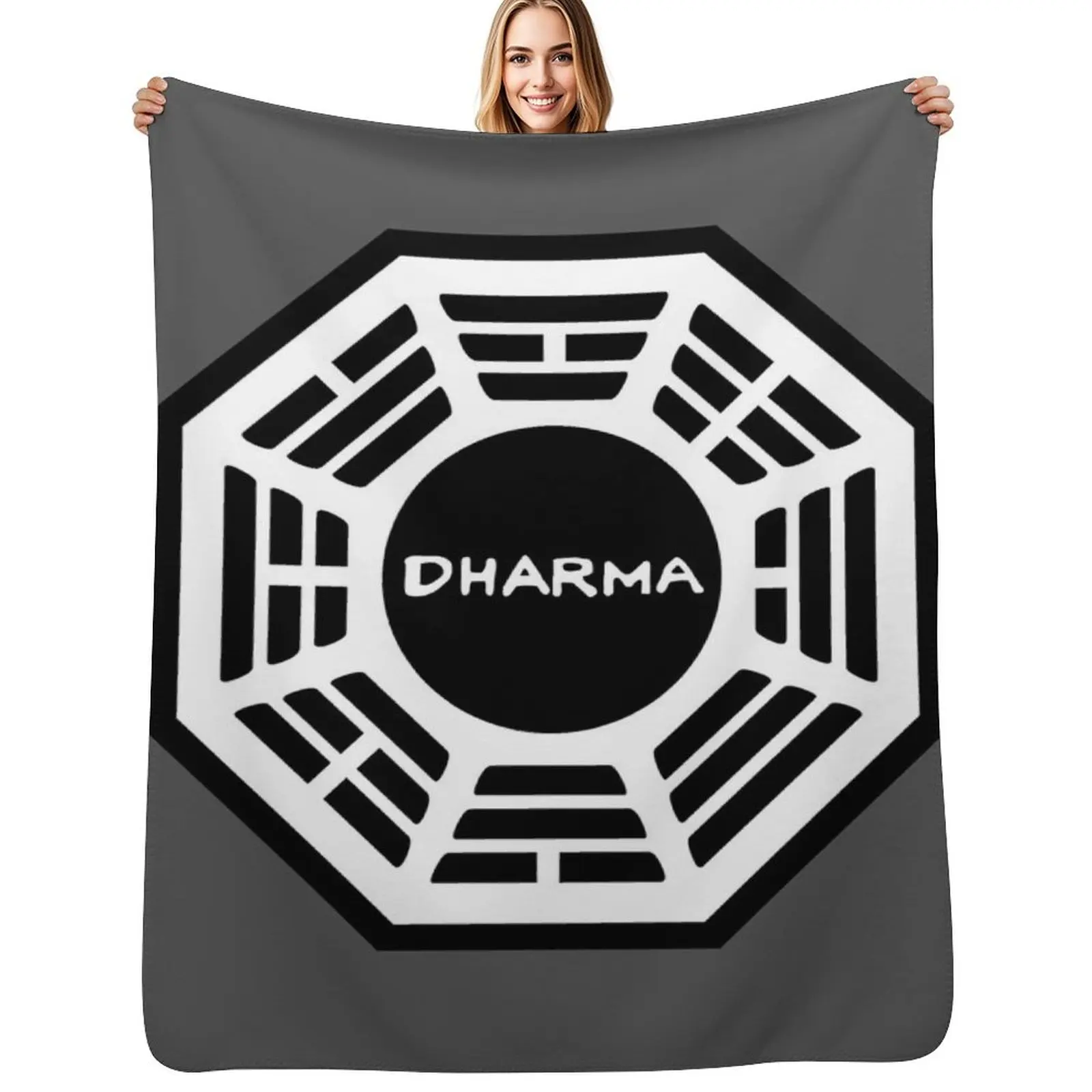 

Плед с логотипом Dharma Initiative Lost TV Show, портативный легкий плед для путешествий и кемпинга