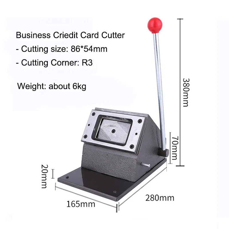 Heavy Duty Business Criedit PVC Card Cutter 86*54mm R3 Corner Rounder Die Cutter Manual Cutting Tools