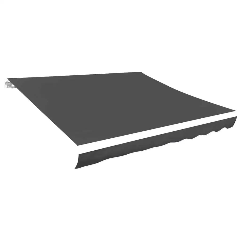 450x300 cm Anthracite Awning Sunshade Canvas - Durable UV Protection for Outdoor Spaces