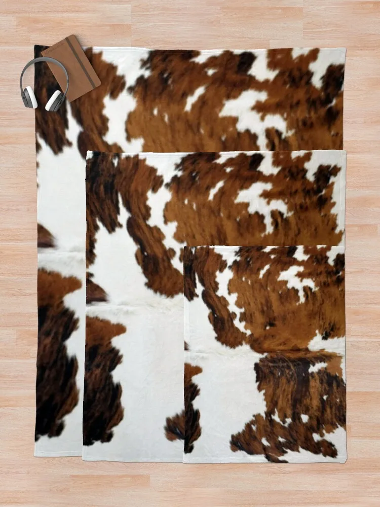 Brindle Cow HideThrow Blanket soft plush plaid fur throw blanket