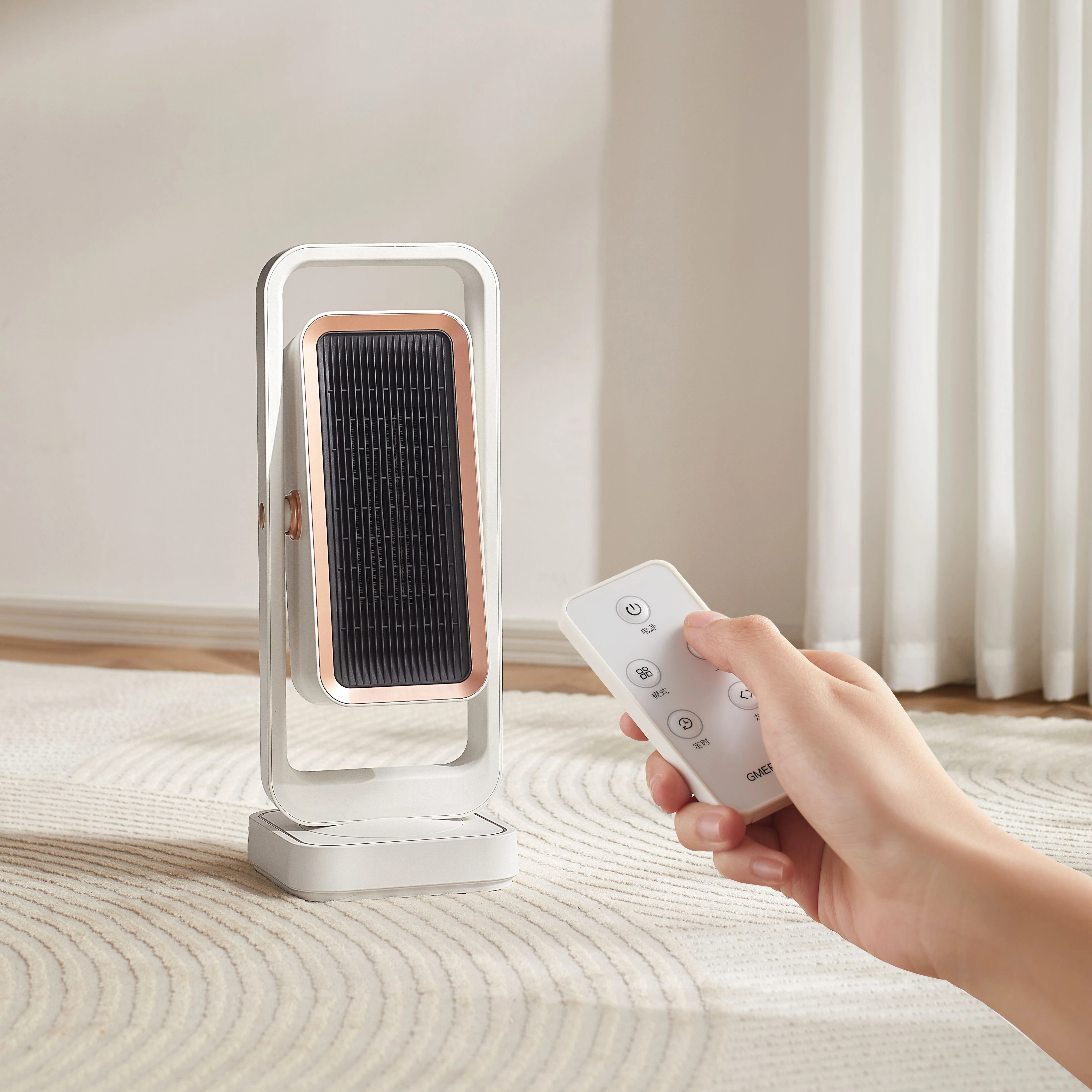 

PTC Fan Heater Electric Heater Portable Heater With 3D Oscillation and Remote Control