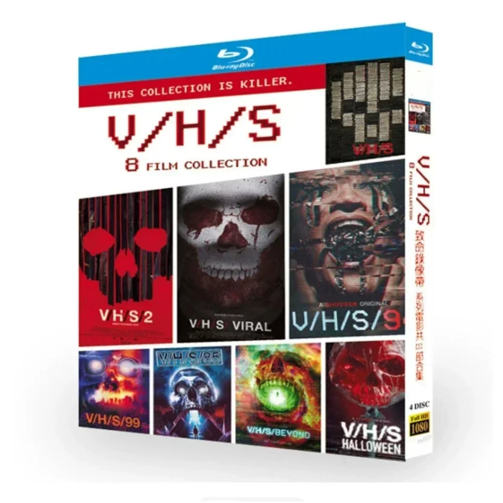 Hot V/H/S 1-8 (2026) 4-BD Neu Versiegeltes Box-Set Blu-ray-Disc