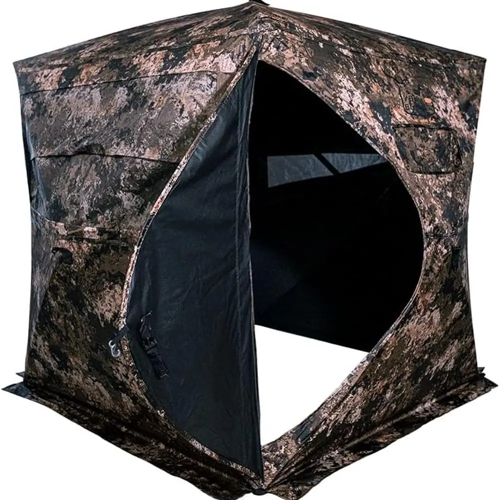 향상된 은폐 및 편안함을 위한 일방향 메쉬 사냥용 블라인드