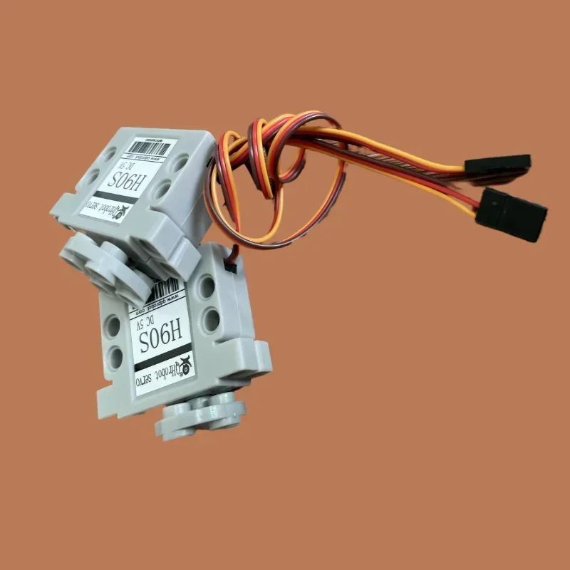 2KG Motor Servo blok bangunan 180 ° 360 ° gir logam Digital torsi tinggi kompatibel dengan Program goresan Mixly Support legoeds