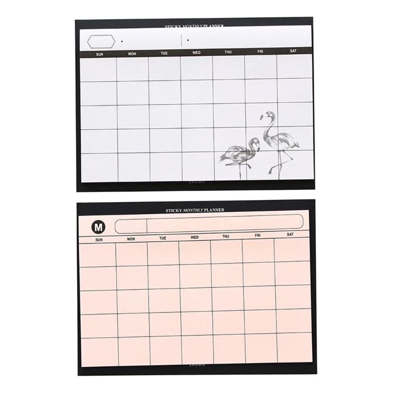 Monthly Planning Pad Planner, Undated Calendar Desk Pads Upgraded Planning Pad with Board 30 Sheets Tear-Off Page