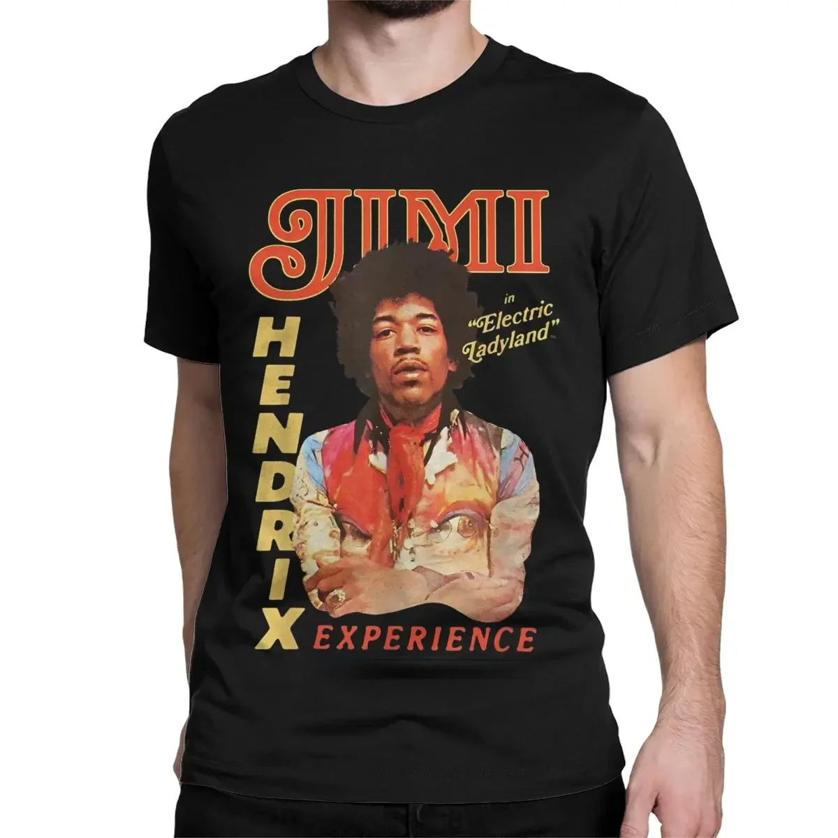 Leisure Rock Guitar Singer T-Shirts Men Women Round Neck Cotton Jimi H-Hendrixs Short Sleeve Summer Fashion Hot Sale New Style