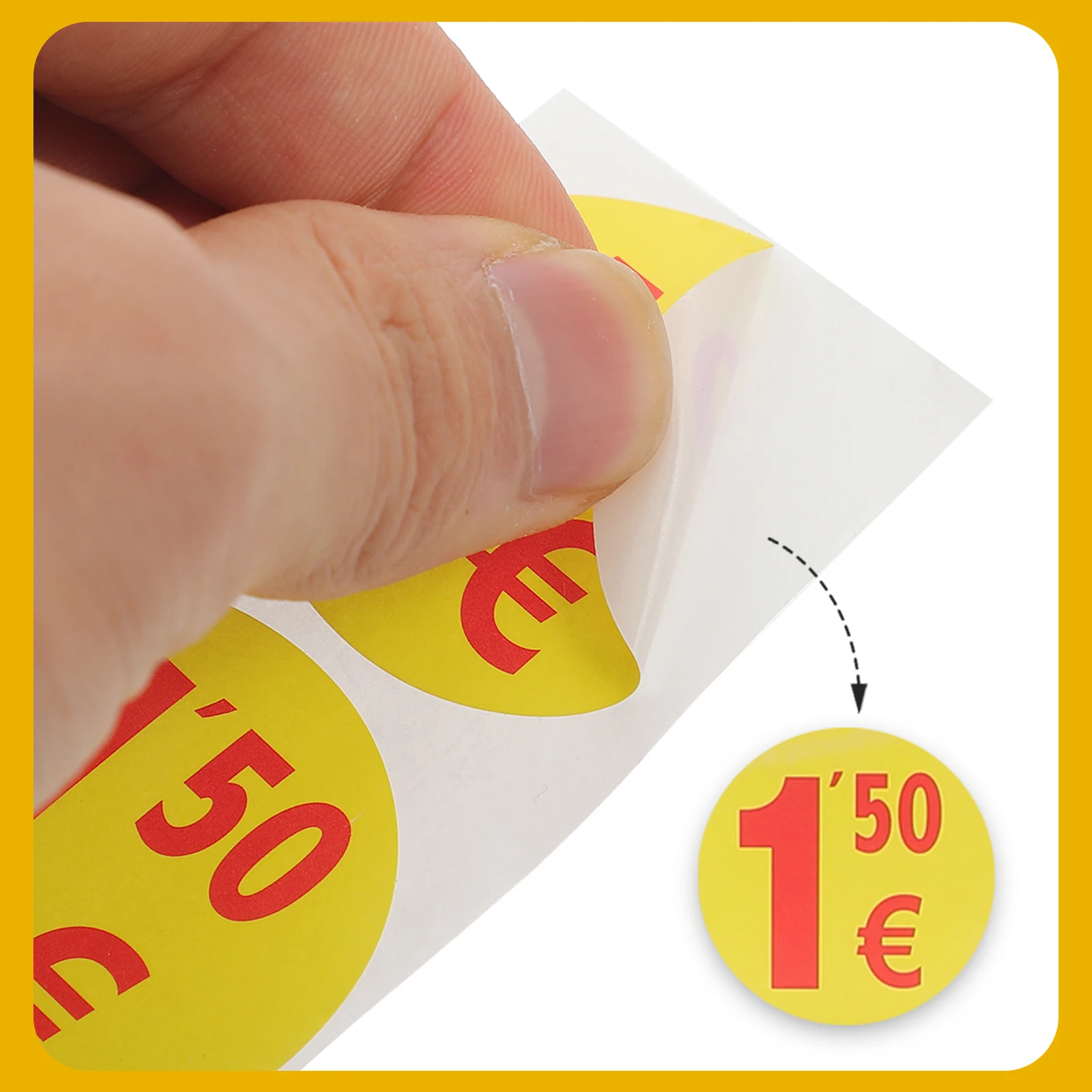 

Price Tag Sticker Paper Label Stickers Labels Self-adhesive Home-made Sticky Sale for Retail Store Plain Labeling