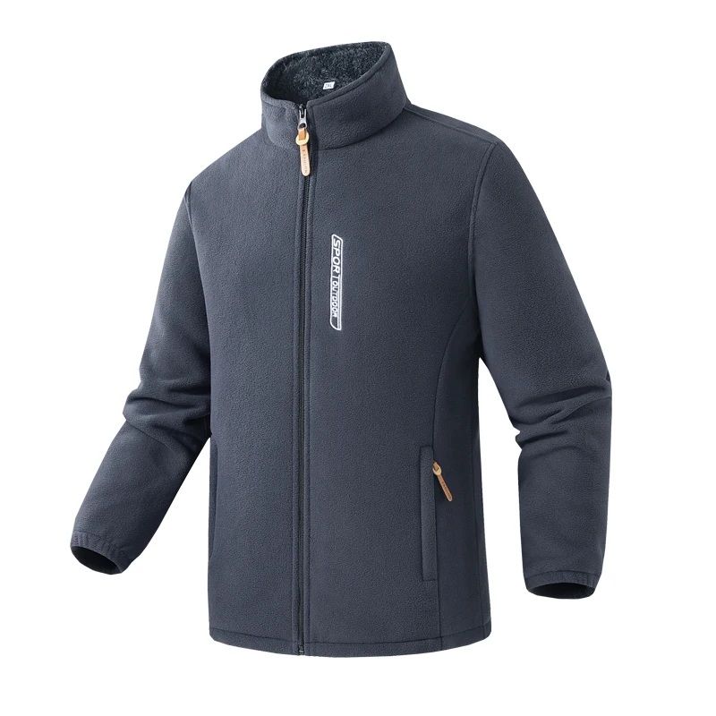 

Winter Men's Casual Jacket Thickened Outdoor Windproof Coat Zipper Cardigan Warm Jackets Classic Solid Color Top Man Clothing