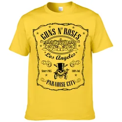 Heavy Metal Rock Band Guns N' Roses camiseta para hombre, ropa GNR, Camiseta con estampado de algodón, ropa de calle de verano, Tops de Hip Hop, F218