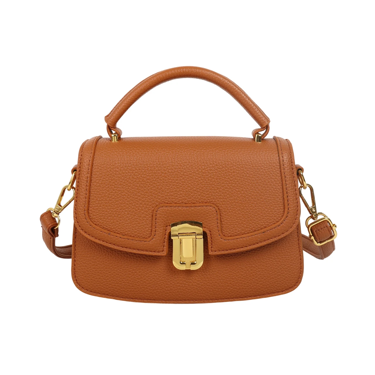 

Handbag 2025 Summer Viral! Instagram Aesthetic PU Square Bag - Structured Lock Design & Scratch-Resistant - 6 Chic Colors