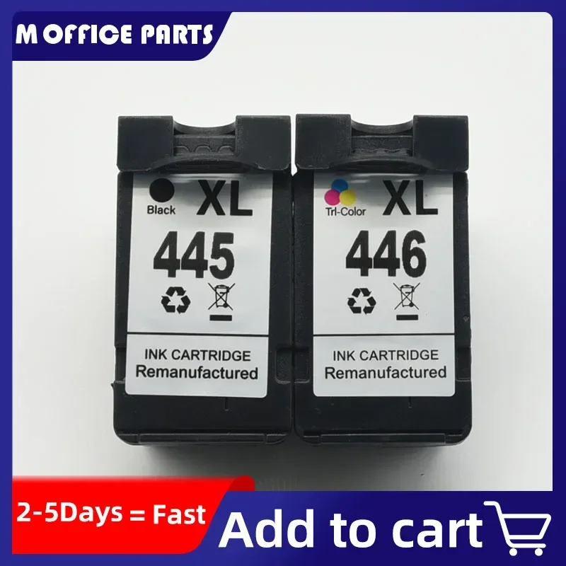 PG445 CL446 Ink Cartridge PG 445 CL 446 Compatible For Canon Pixma MX494 MG2440 MG2540 MG2940 IP2840 MG2545 TS3140 MG3040 TR4540