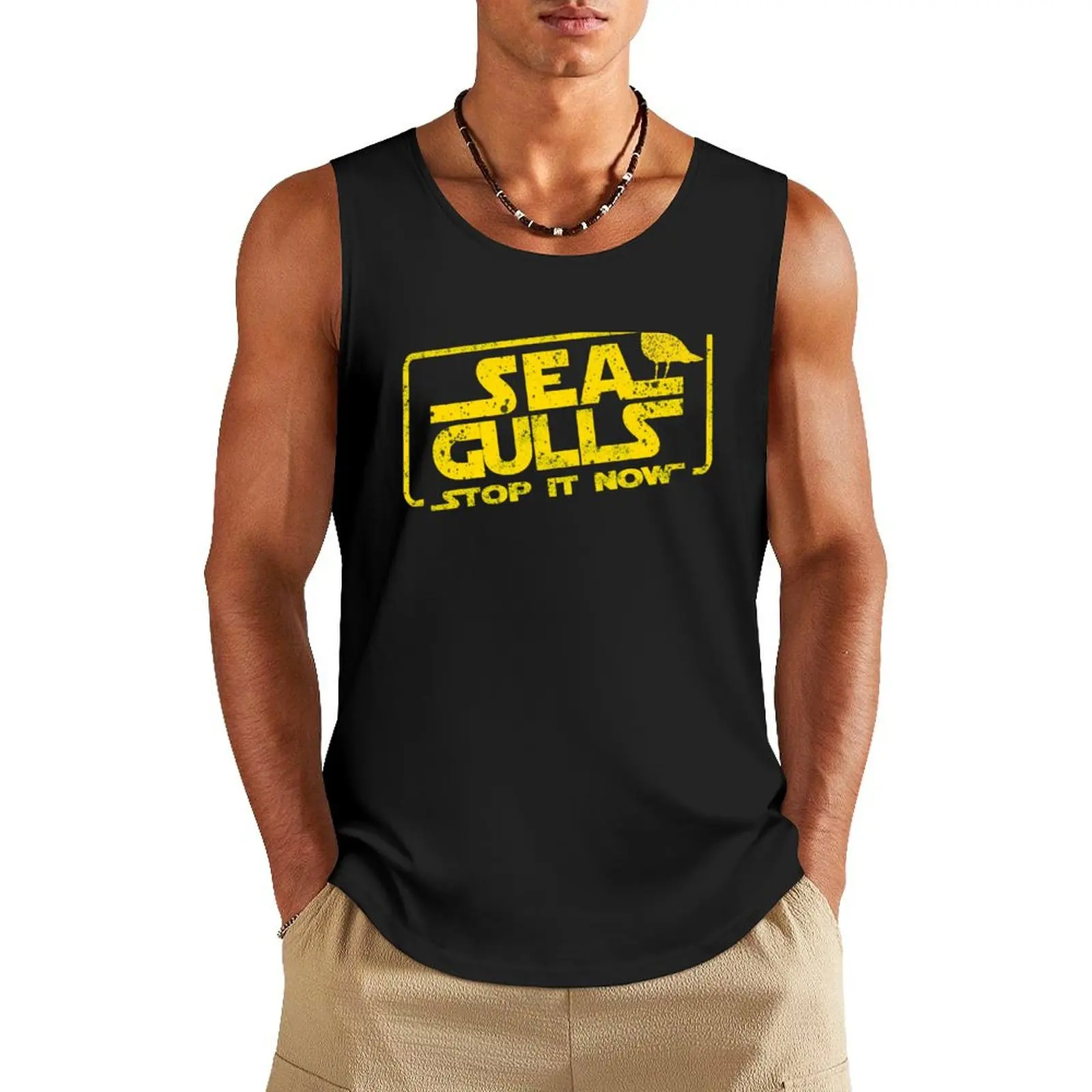 Seagulls Tank Top vest men Men's clothing t-shirts man male top