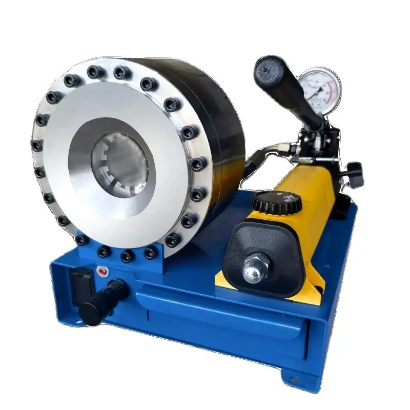 

New 35Mpa 50mm Hydraulic Hose Crimper Machine Manual Shrinking Machine High-pressure Oil Pipe Hydraulic Hose Crimping Machine