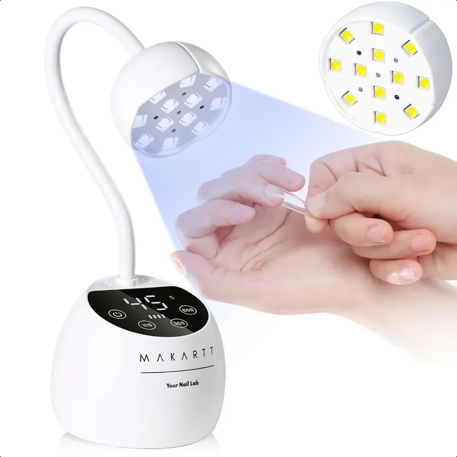 UV LED-nagellamp Zwanenhals UV-licht voor gelnagels Cherie Cordl USB 39W nageldroger LED-gellamp met 4-voudige automatische sensor Snelle Fl