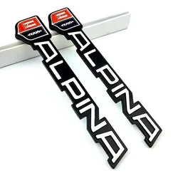 1Pcs Aluminum Alloy Car Rear Tail Trunk E30 E38 E39 B7 E90 F10 E46 Alpina Emblem Badge Logo Sticker Accessories