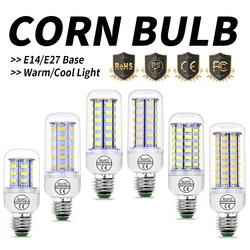E27 Candel Light LED Bulb E14 Corn Lamp GU10 Chandelier Light B22 Spotlight Bedroom Table Lamp G9 Power Bulb 220V LED Bombilla