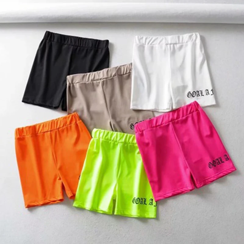 BIG PROMOTION Y2K sports soft elastic elastic shorts female summer tight casual ladies elastic high waist fitness cycling.