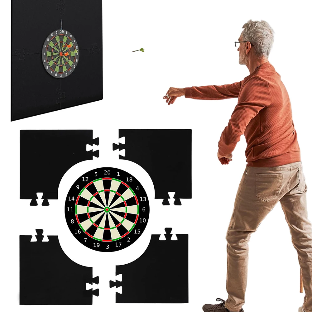 Splicing Dartboard Surround Wall Protector Lightweight Square Dart Board Wall Protector Dartboard Surround for Dart Games