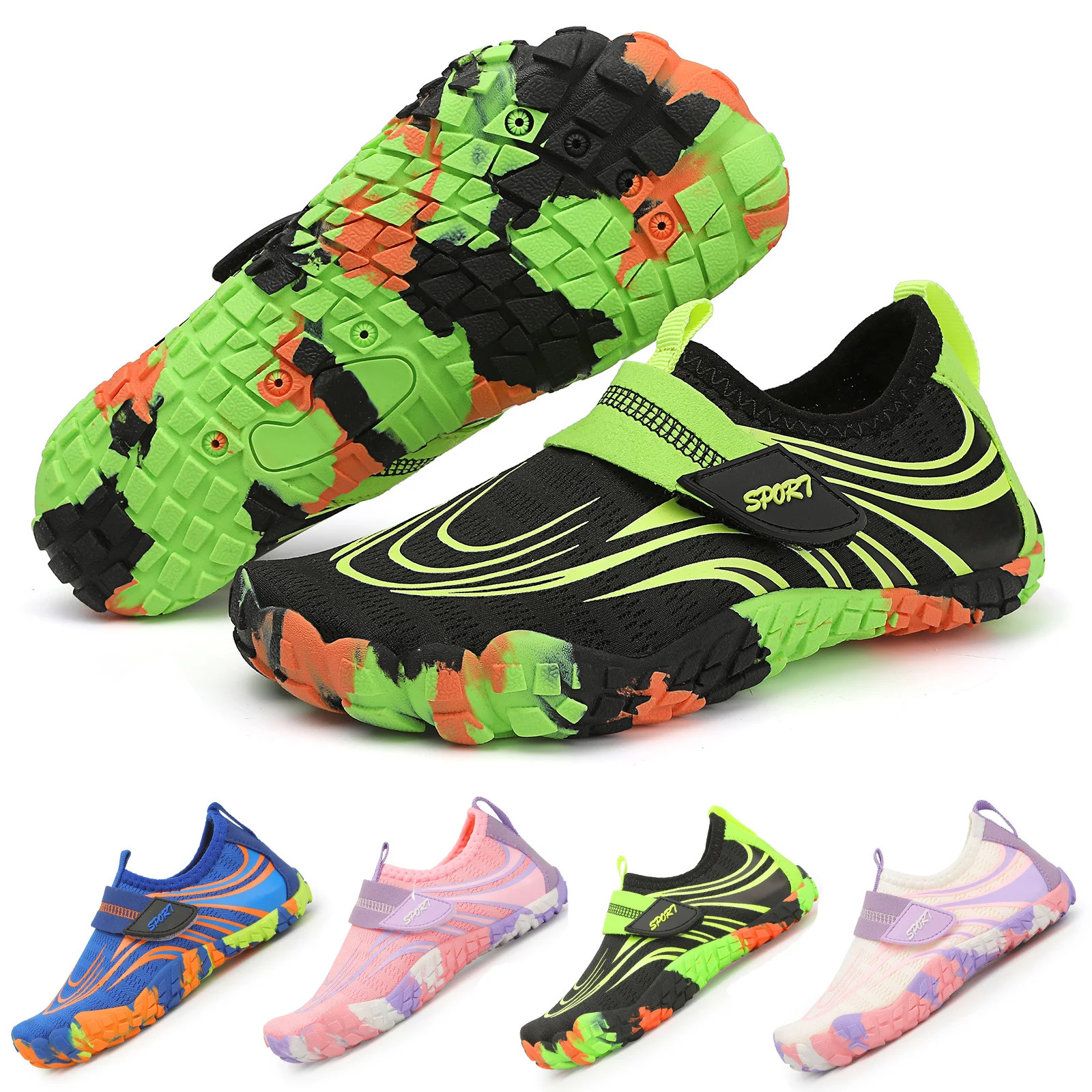 Water Shoes Kids Summer quick-dry Beach Five Fingers Barefoot Swimming Aqua Shoes  Seaside River Slippers Children Sneakers