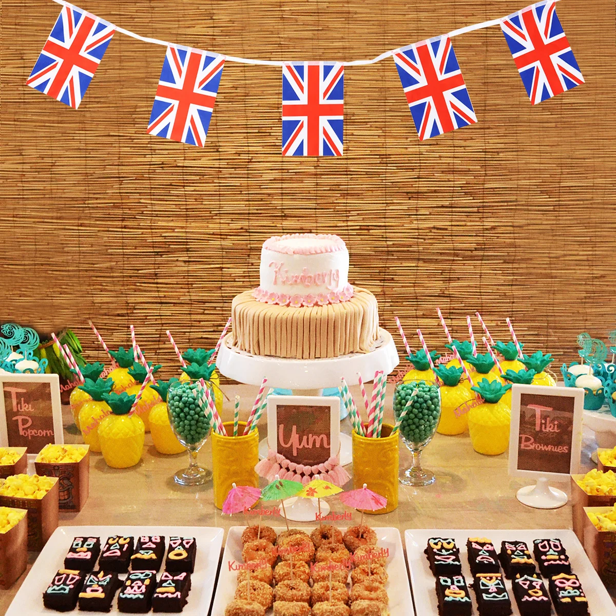 

10M British String Banner Fabric Outdoor Indoor Decoration Carnival Party Garden Backyard British Pattern Hanging Burlap