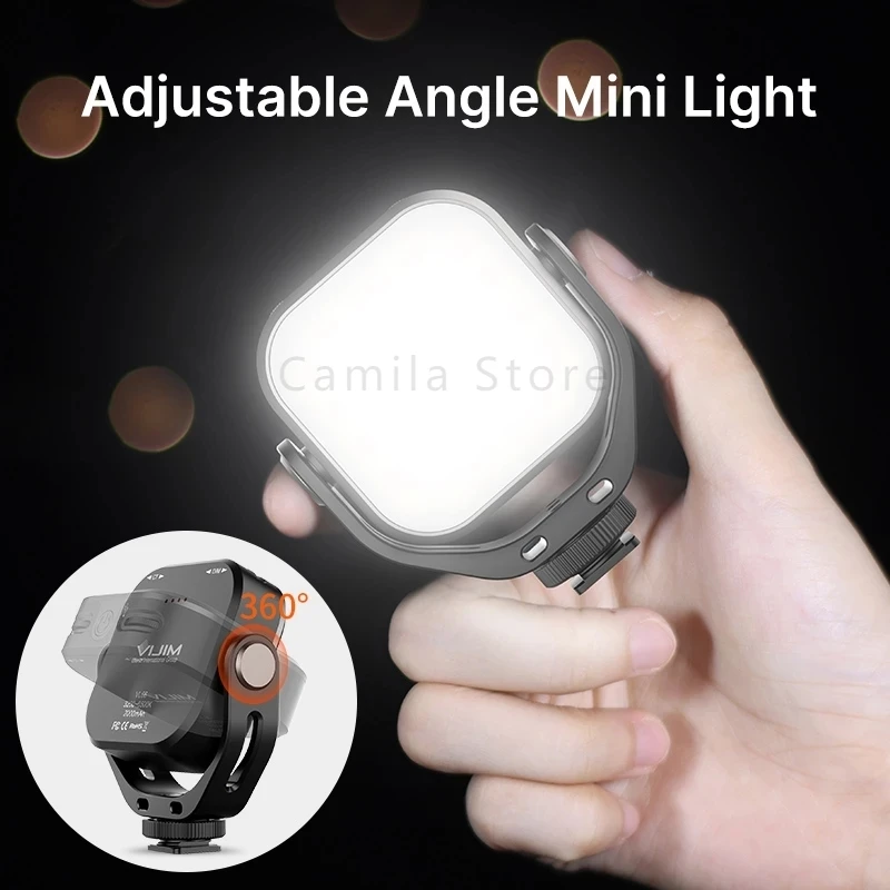 

Adjustable Ultra Mini LED Video Light Bi-Color Fill Light on DSLR Camera LED Photo studio Lighting for DV YouTube OLED Display