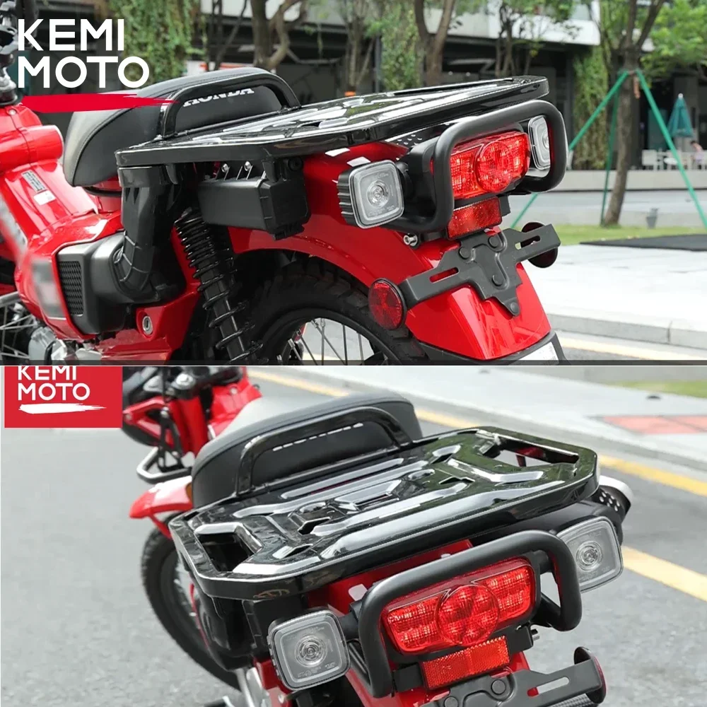 For Honda CT125 Hunter Cub Trail 125 Motorcycle Tail Light Bumper Accessories Pipe Protection Rear Taillight Lamp Hoods Bar 2022