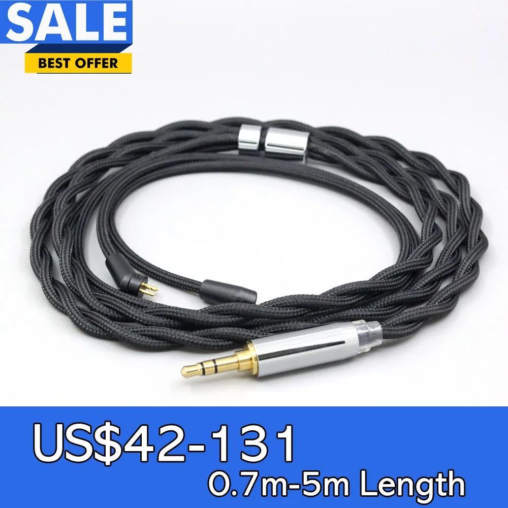 

Nylon 99% Pure Silver Palladium Graphene Gold Shield Cable For Etymotic ER4B ER4PT ER4S ER6I ER4 2pin LN008305