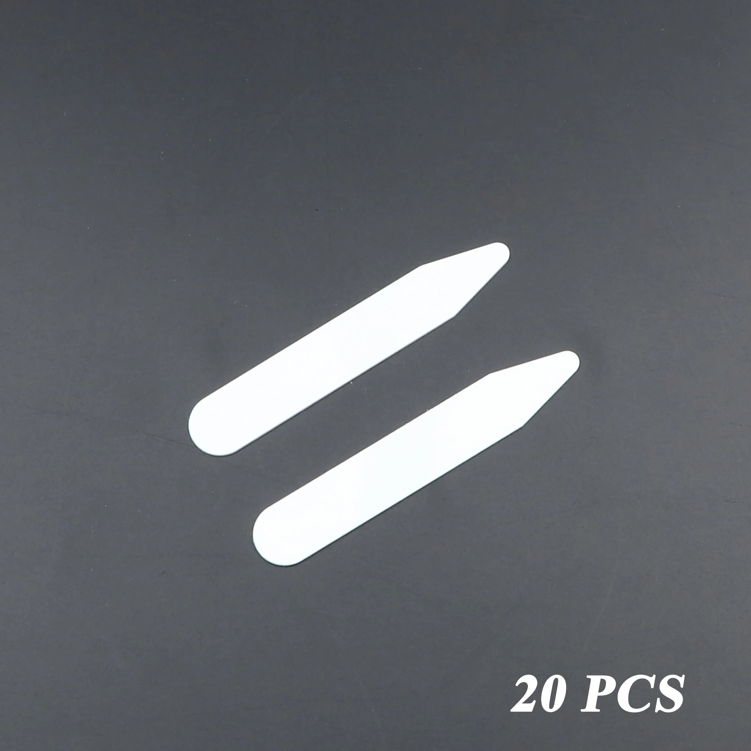 20Pcs Plastic Collar Stiffeners Stays Bones For Dress Shirt 2\