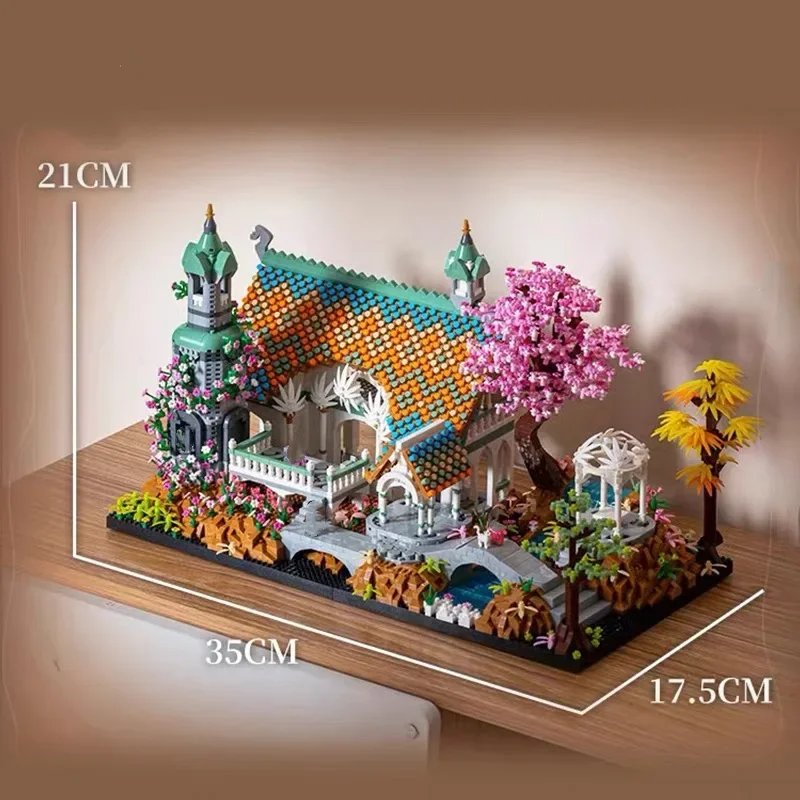 Creative Castle Building Blocks City House Model Micro Blocks DIY Toys Bricks Toys for Children Birthday Gifts