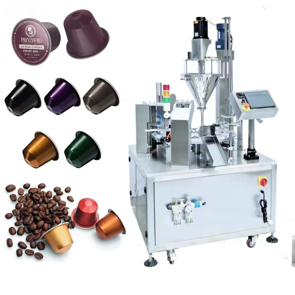 2025 New Design Automatic  Coffee Packing Machine Wrapping Filling Sealing Functions High Productivity Plastic Case