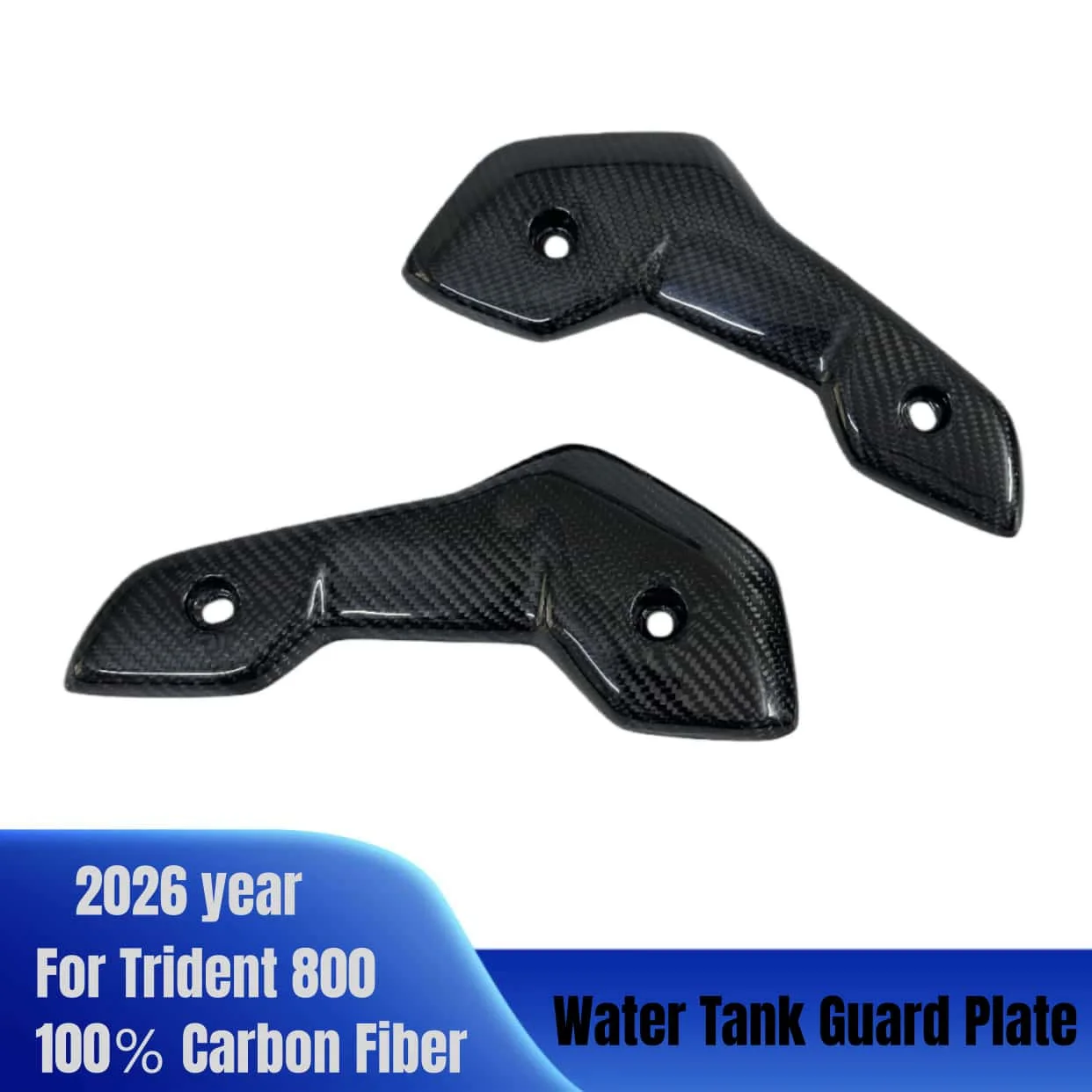 

For Triumph Trident 800 2026 year 100％ Carbon Fiber Trident 800 Motorcycle Outer Radiater Covers Side Panels Water Tank Guard