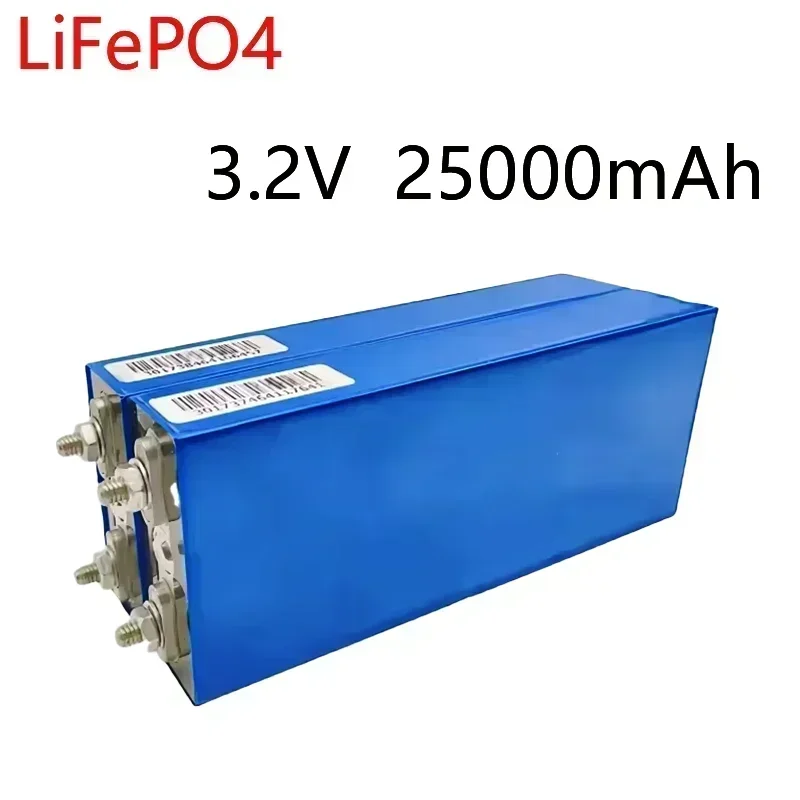 LiFePO4  3.2V 25Ah Battery Cell 25000mAh Li-ion lpega Phosphate Deep Cycles for Diy 12V 24V 36V 48V Solar Energy UPS Power