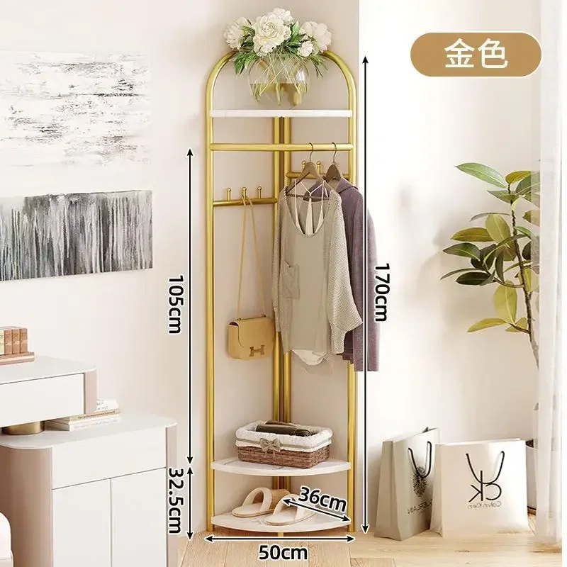 

Corner Coat Rack Multifunctional Drying Rack Corner Indoor and Outdoor Movable Hanger Floor-to-ceiling Thickened Triangle