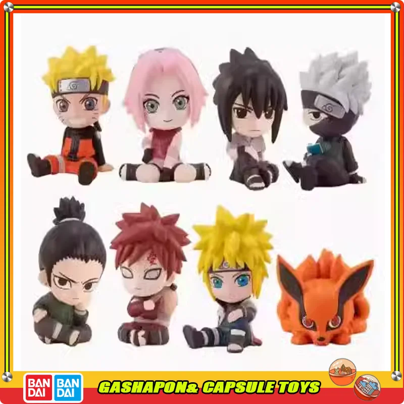 

BANDAI NARUTO Action Figures Model Sasuke Sakura Kakashi Shikamaru Minato Gaara Kurama EX CASHAPON Genuine