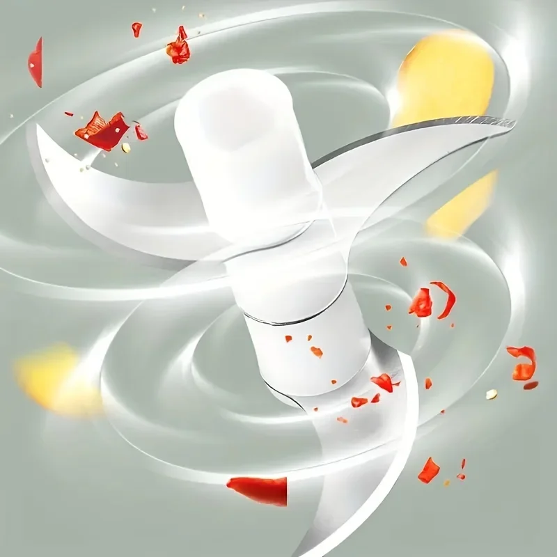 مفرمة ثوم صغيرة 250 مل، محضر طعام محمول، مفرمة لحم لاسلكية، كسارة متعددة الأغراض للخضروات والثوم والزنجبيل،