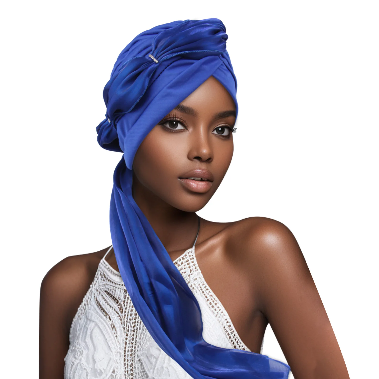 

Тюрбан с бриллиантами, шляпа-хиджаб, длинный хвост, повязки на голову, эластичная мусульманская шапка, химиотерапия, головной платок, капот от выпадения волос для женщин, Turbante Mujer