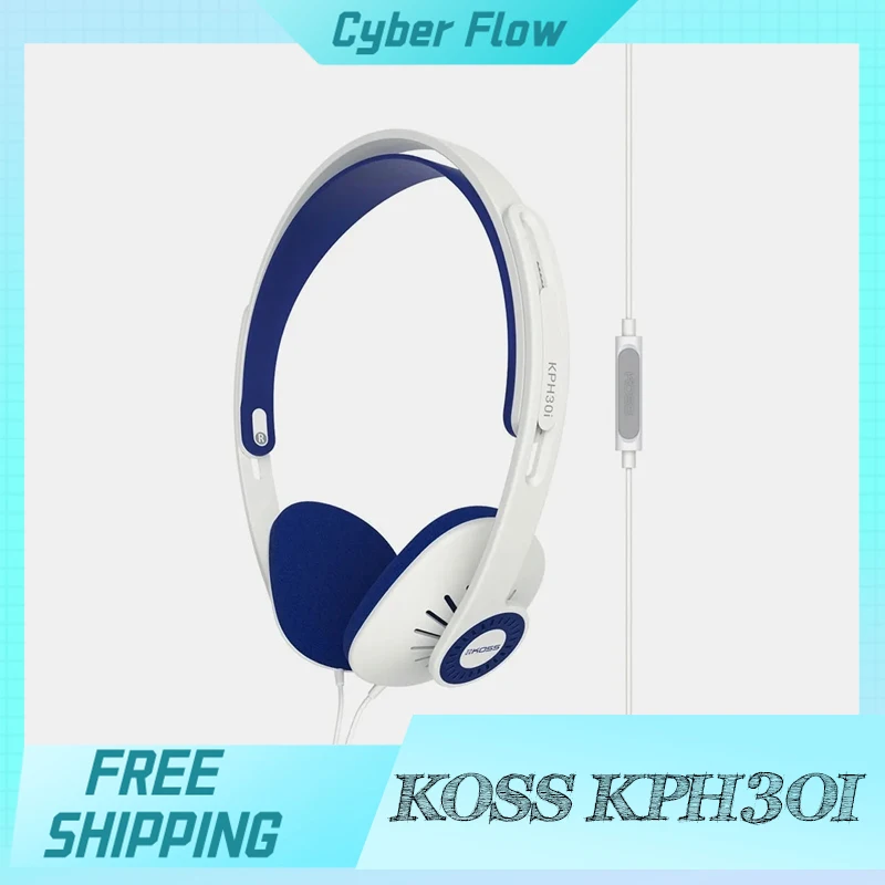 

Koss Kph30i Headphone Wired 15-25000hz Light Weight 3.5mm Gaming Earphones Head-Mounted Portable Esports Headphone Outdoor Gifts