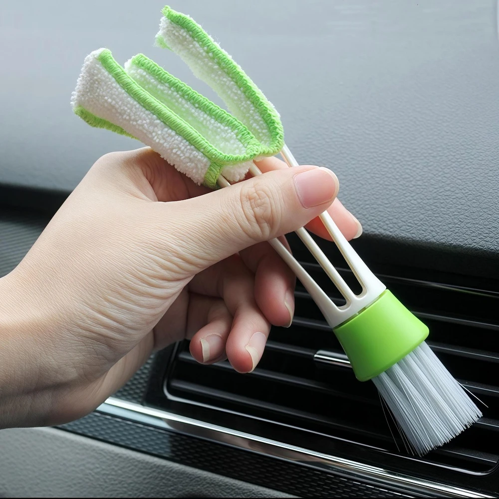 Universal Car Brush Cleaning Tool Auto Air Conditioner Vent Blind Cleaner Interior Cleaning Keyboard Blind brush Auto Accessorie