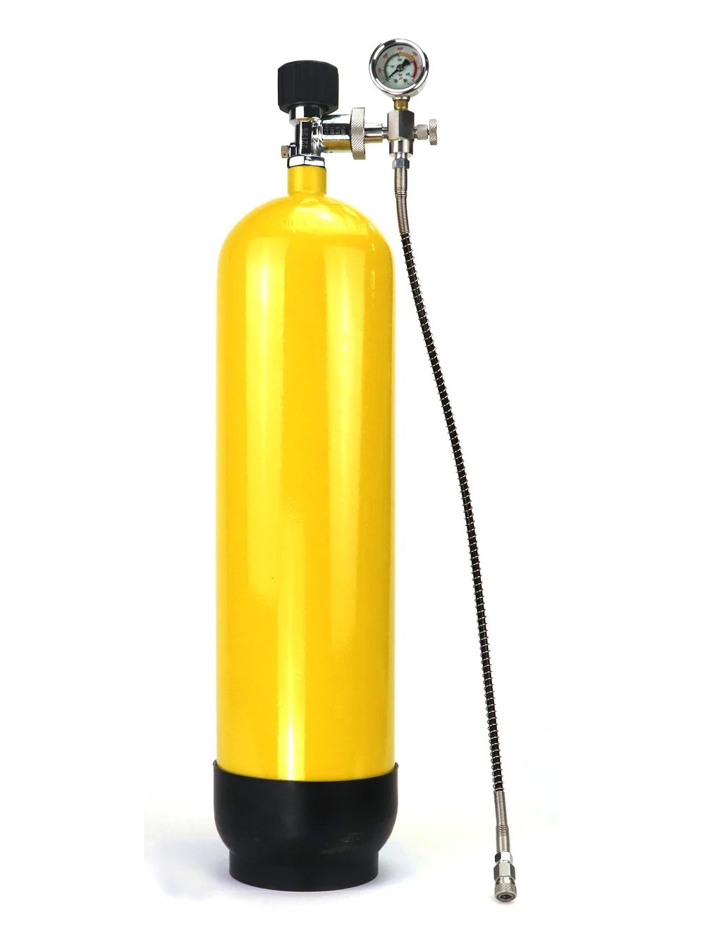 Diving Fill Station DIN300 Charging Adapter Big Bottle To Small Bottle 5/8BSP Connector With Hose and Gauge Rated 300Bar
