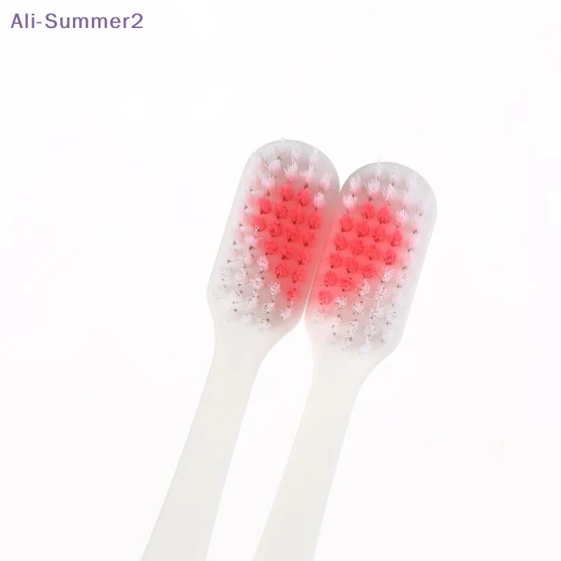 

{Summer2} Набор из 2 зубных щеток с мягкой щетиной в форме сердца для пары, экологичные, для взрослых, для ухода за зубами, незаменимые в путешествиях