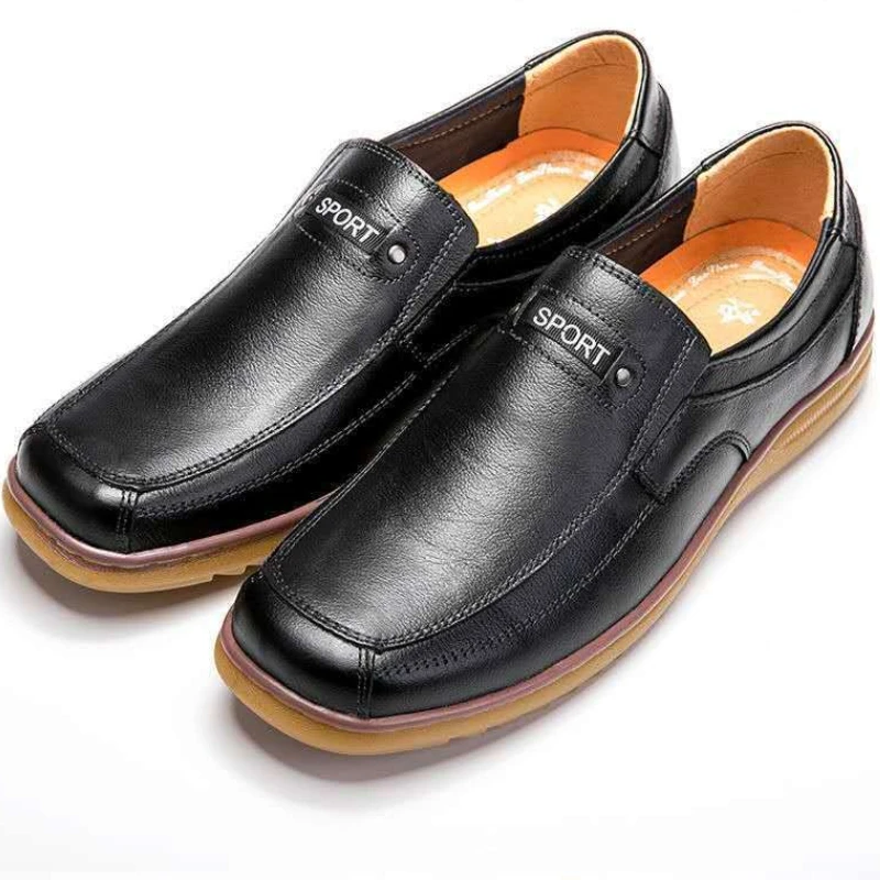 

Black Slip on Business Male Casual Shoe Adults Social Classic Original Pu Comfortable 2025 Trend Low Price Men's Leather Shoes