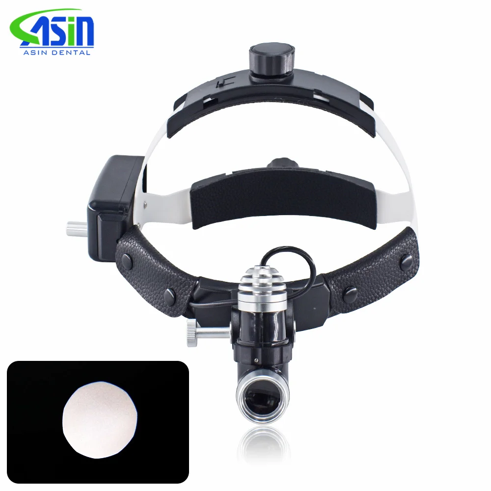 

5W Dental LED Head Light Lamp for Binocular Loupes Brightness Spot Adjustable Dental Lab Headlamp Surgical Headlight